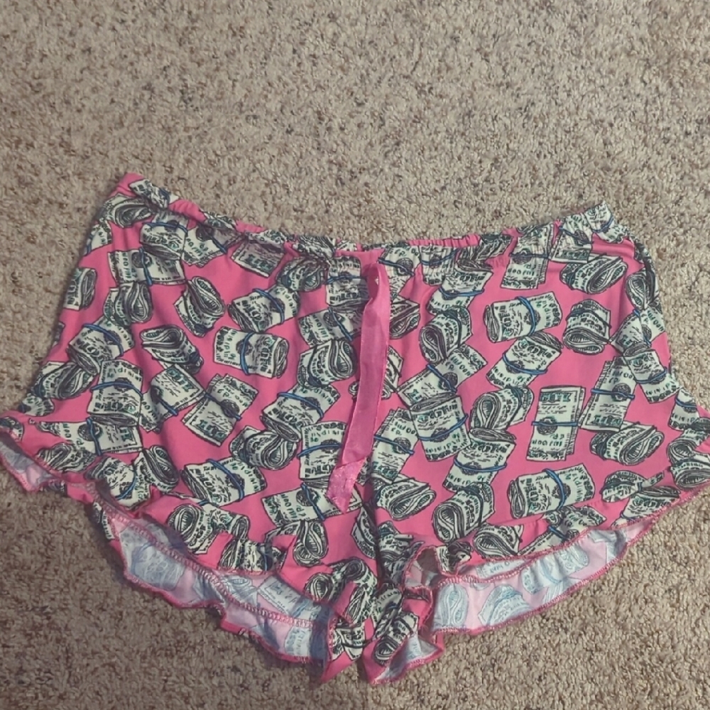 Circo Pink Slogan Tank and Money Print Shorts Set - Picture 4 of 7
